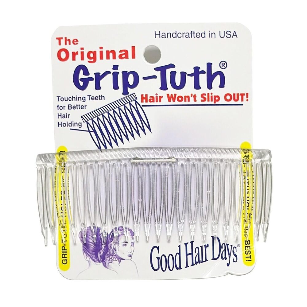 Grip‑Tuth Frenchy Side Comb – 4″ Side Comb for All Hair Types
